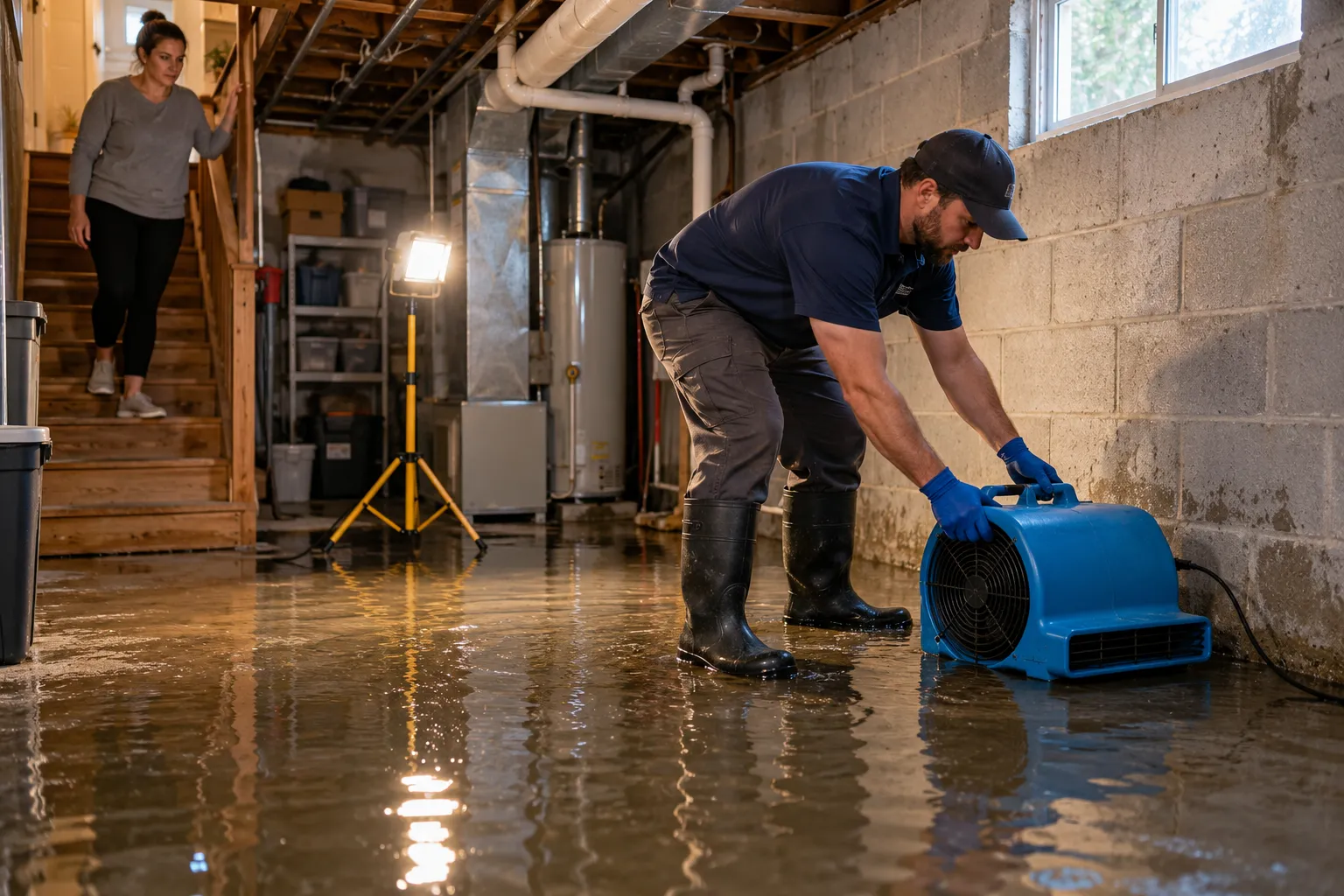 Flooded Basement Cleanup in Bridgeport, CT